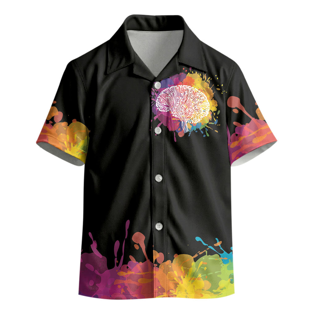 Autism Wired Differently Colors Splash Kid Hawaiian Shirt