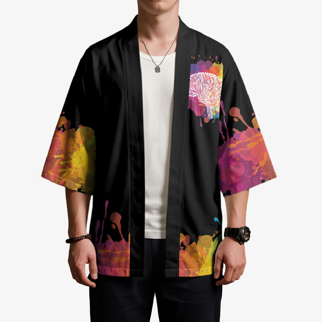 Autism Wired Differently Colors Splash Kimono