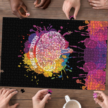 Autism Wired Differently Colors Splash Puzzle