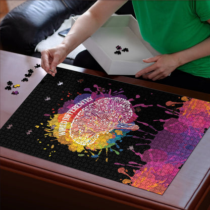 Autism Wired Differently Colors Splash Puzzle