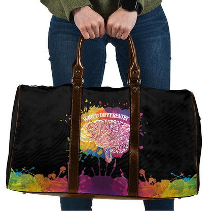 Autism Wired Differently Colors Splash Travel Bag