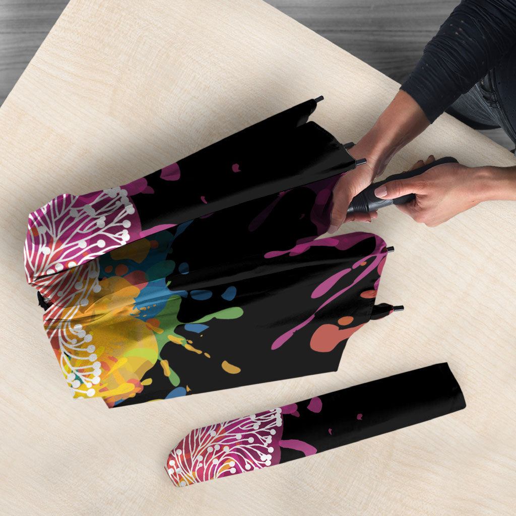 Autism Wired Differently Colors Splash Umbrella