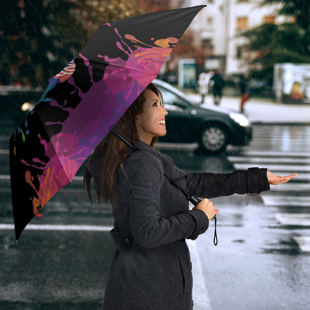 Autism Wired Differently Colors Splash Umbrella
