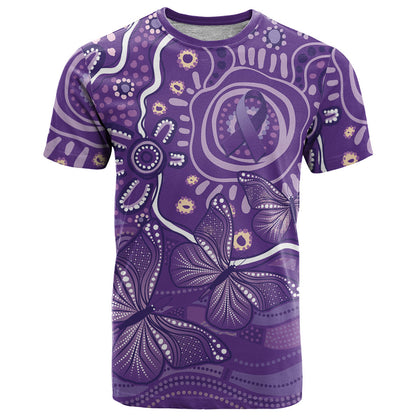 Australia Lupus Day Indigenous T Shirt Purple Ribbon Aboriginal Butterflies