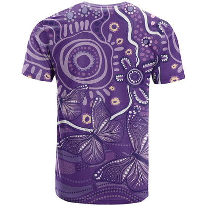 Australia Lupus Day Indigenous T Shirt Purple Ribbon Aboriginal Butterflies