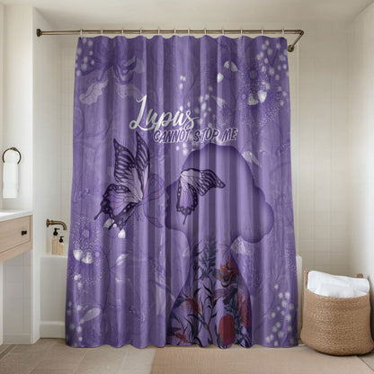 Lupus Cannot Stop Me Australia Floral Bathroom Set Purple Ribbon