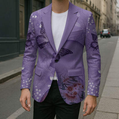 Lupus Cannot Stop Me Australia Floral Blazer Purple Ribbon