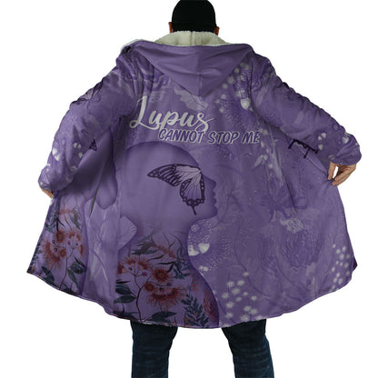 Lupus Cannot Stop Me Australia Floral Cloak Purple Ribbon