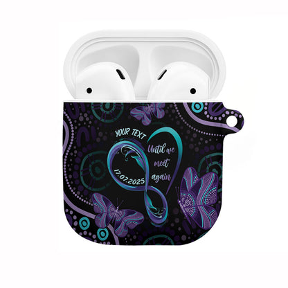 Personalized Australia Infinity Heart Indigenous AirPods Case Fly High Until We Meet Again