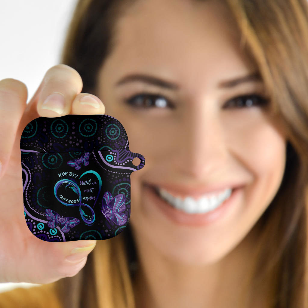 Personalized Australia Infinity Heart Indigenous AirPods Case Fly High Until We Meet Again