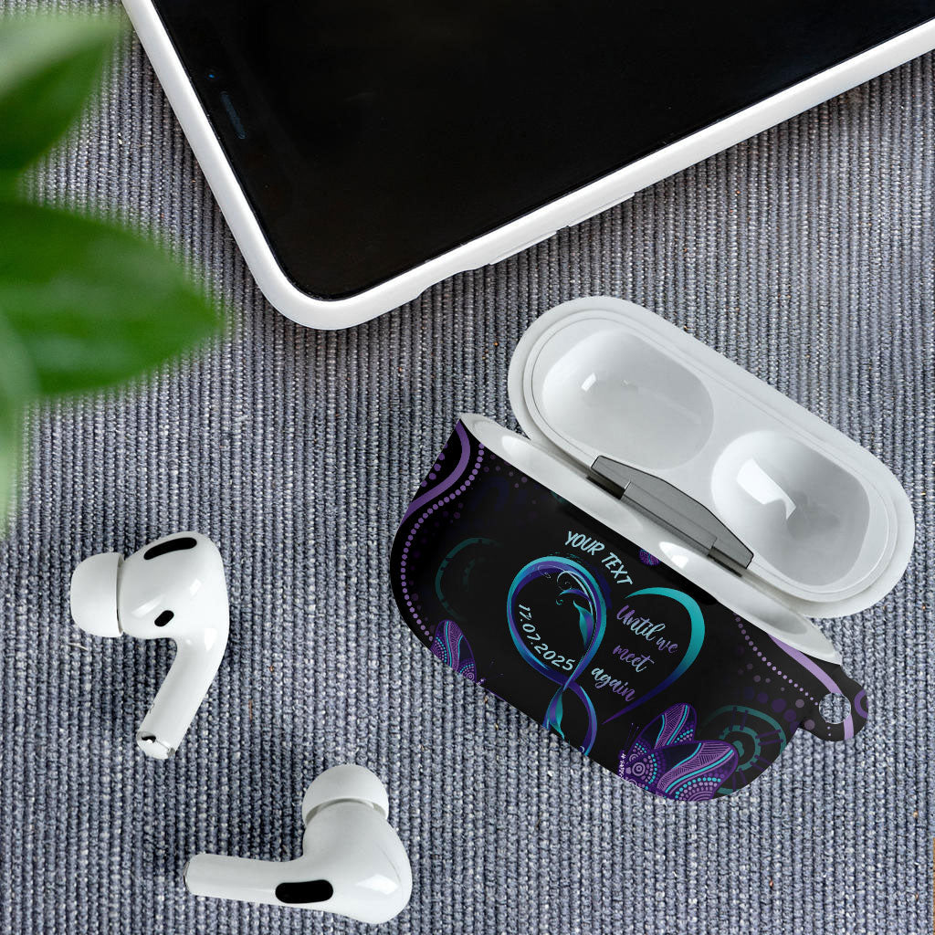 Personalized Australia Infinity Heart Indigenous AirPods Case Fly High Until We Meet Again