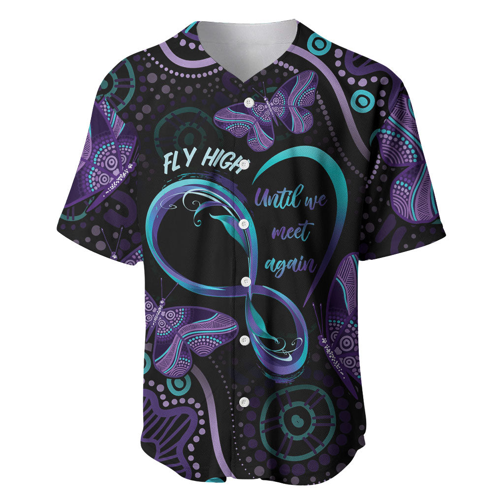 Personalized Australia Infinity Heart Indigenous Baseball Jersey Fly High Until We Meet Again