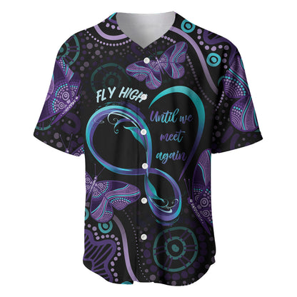 Personalized Australia Infinity Heart Indigenous Baseball Jersey Fly High Until We Meet Again