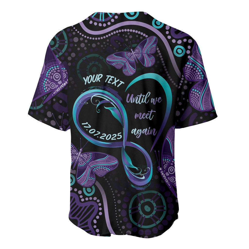 Personalized Australia Infinity Heart Indigenous Baseball Jersey Fly High Until We Meet Again