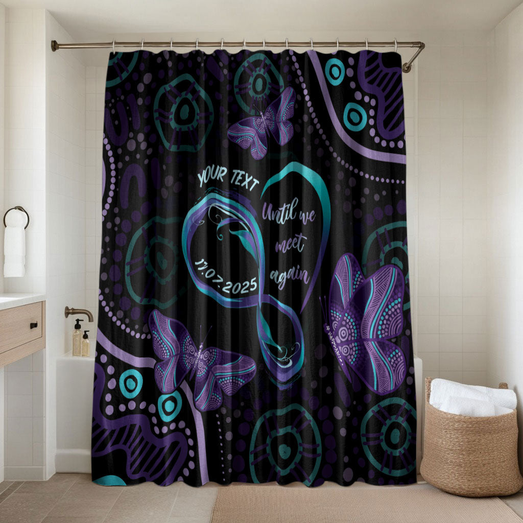 Personalized Australia Infinity Heart Indigenous Bathroom Set Fly High Until We Meet Again