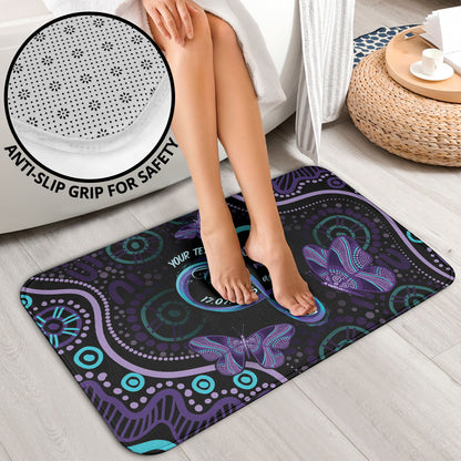 Personalized Australia Infinity Heart Indigenous Bathroom Set Fly High Until We Meet Again