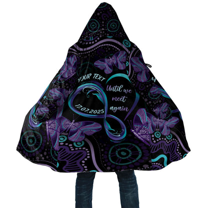 Personalized Australia Infinity Heart Indigenous Cloak Fly High Until We Meet Again