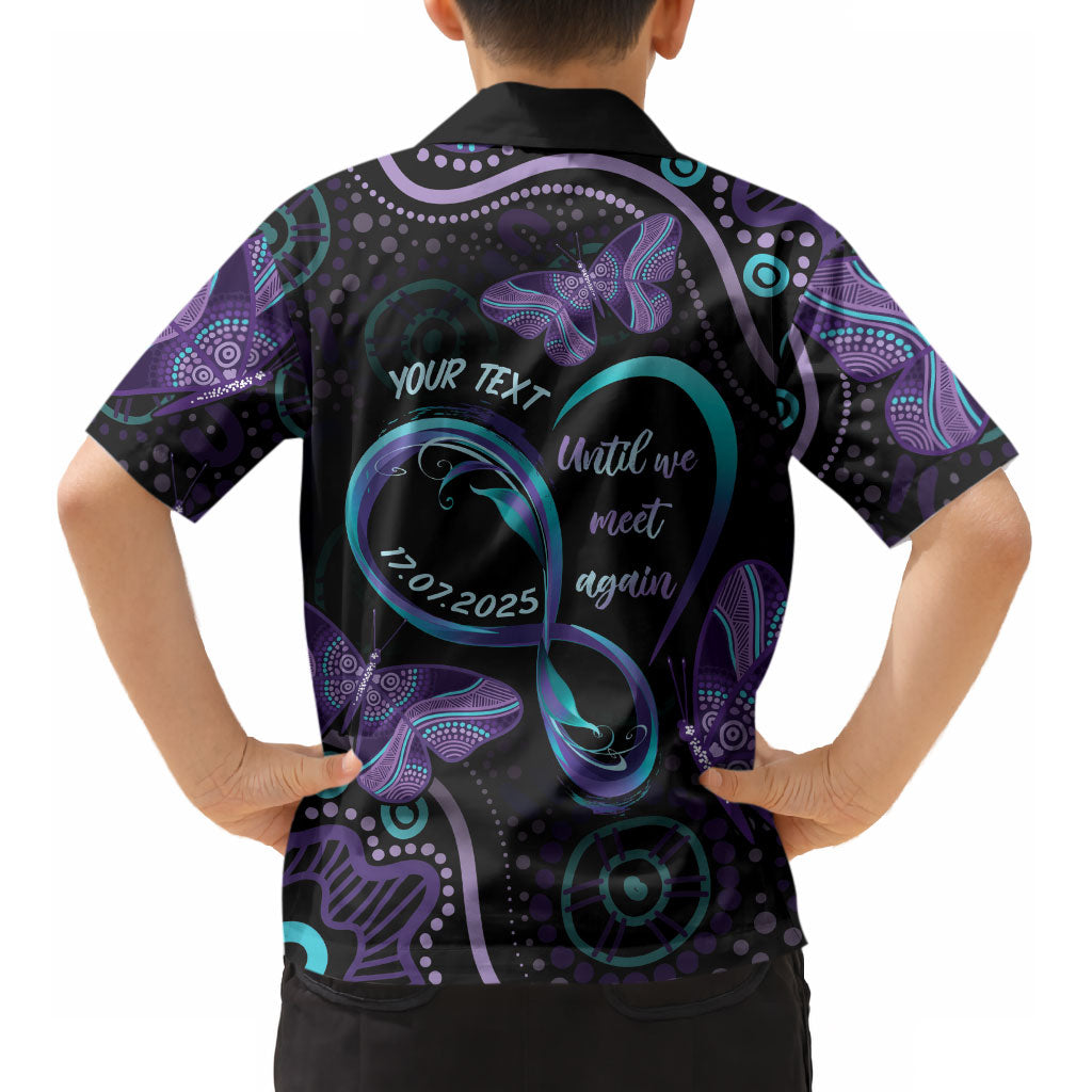 Personalized Australia Infinity Heart Indigenous Kid Hawaiian Shirt Fly High Until We Meet Again