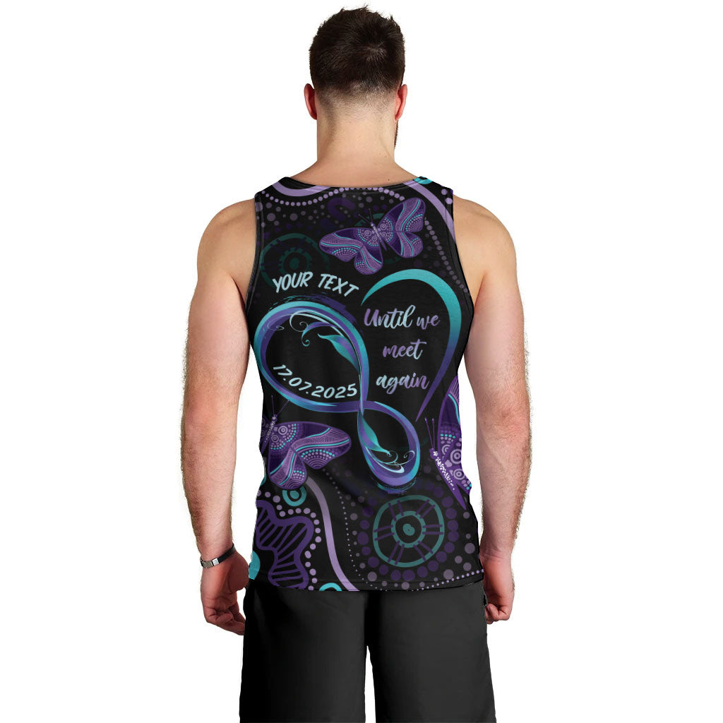 Personalized Australia Infinity Heart Indigenous Men Tank Top Fly High Until We Meet Again