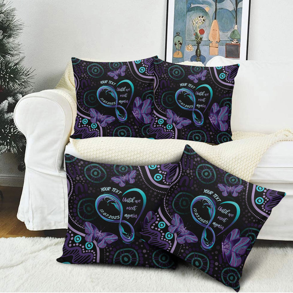 Personalized Australia Infinity Heart Indigenous Pillow Cover Fly High Until We Meet Again