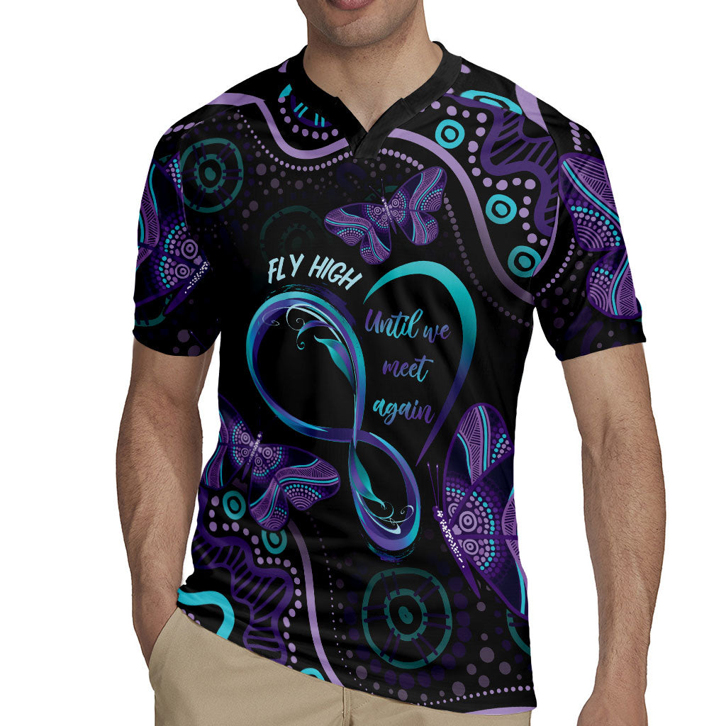 Personalized Australia Infinity Heart Indigenous Rugby Jersey Fly High Until We Meet Again