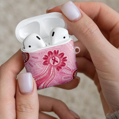 First Nation Aboriginal Dot Arts AirPods Case Think Pink