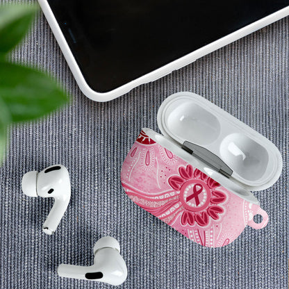 First Nation Aboriginal Dot Arts AirPods Case Think Pink