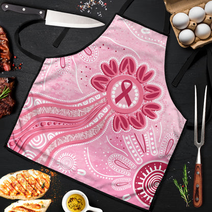 First Nation Aboriginal Dot Arts Apron Think Pink