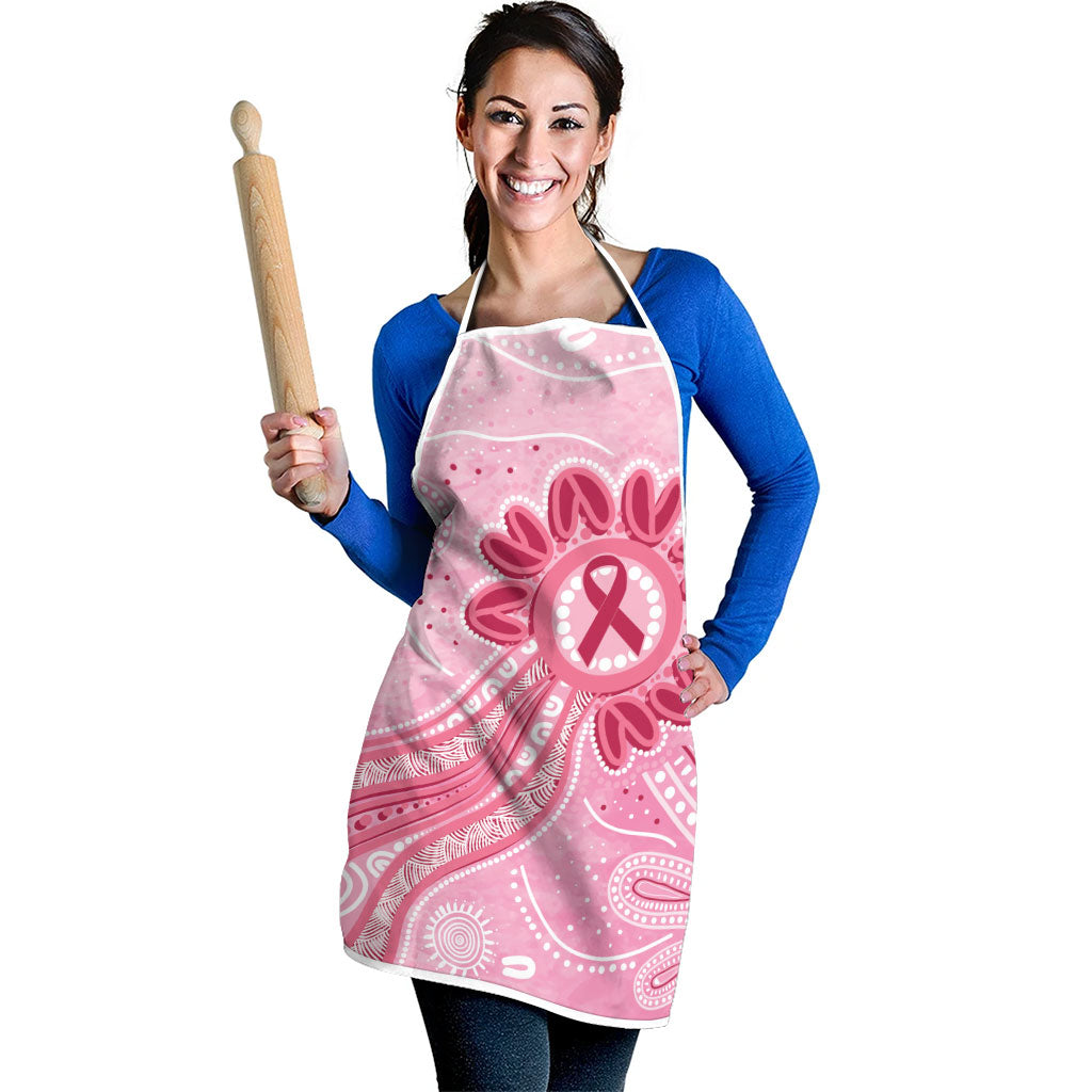 First Nation Aboriginal Dot Arts Apron Think Pink