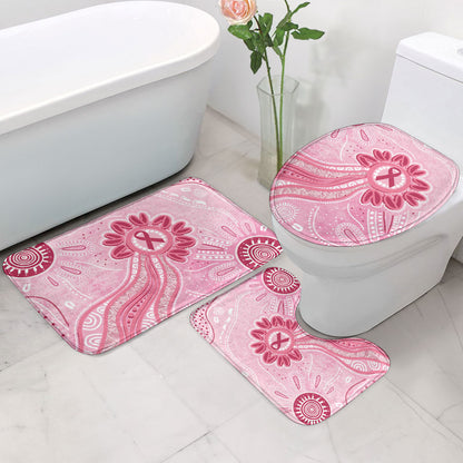 First Nation Aboriginal Dot Arts Bathroom Set Think Pink
