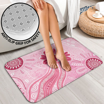 First Nation Aboriginal Dot Arts Bathroom Set Think Pink