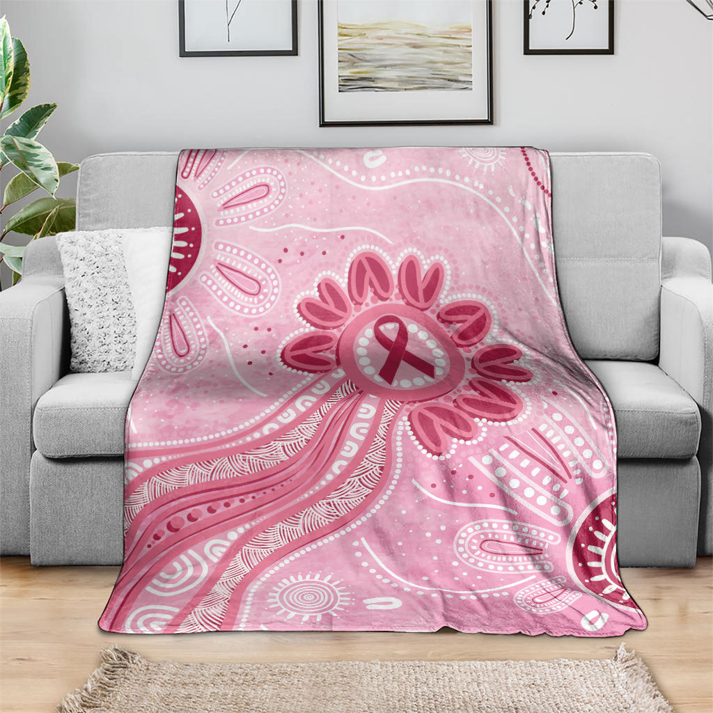 First Nation Aboriginal Dot Arts Blanket Think Pink