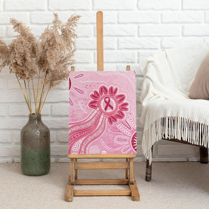 First Nation Aboriginal Dot Arts Canvas Wall Art Think Pink