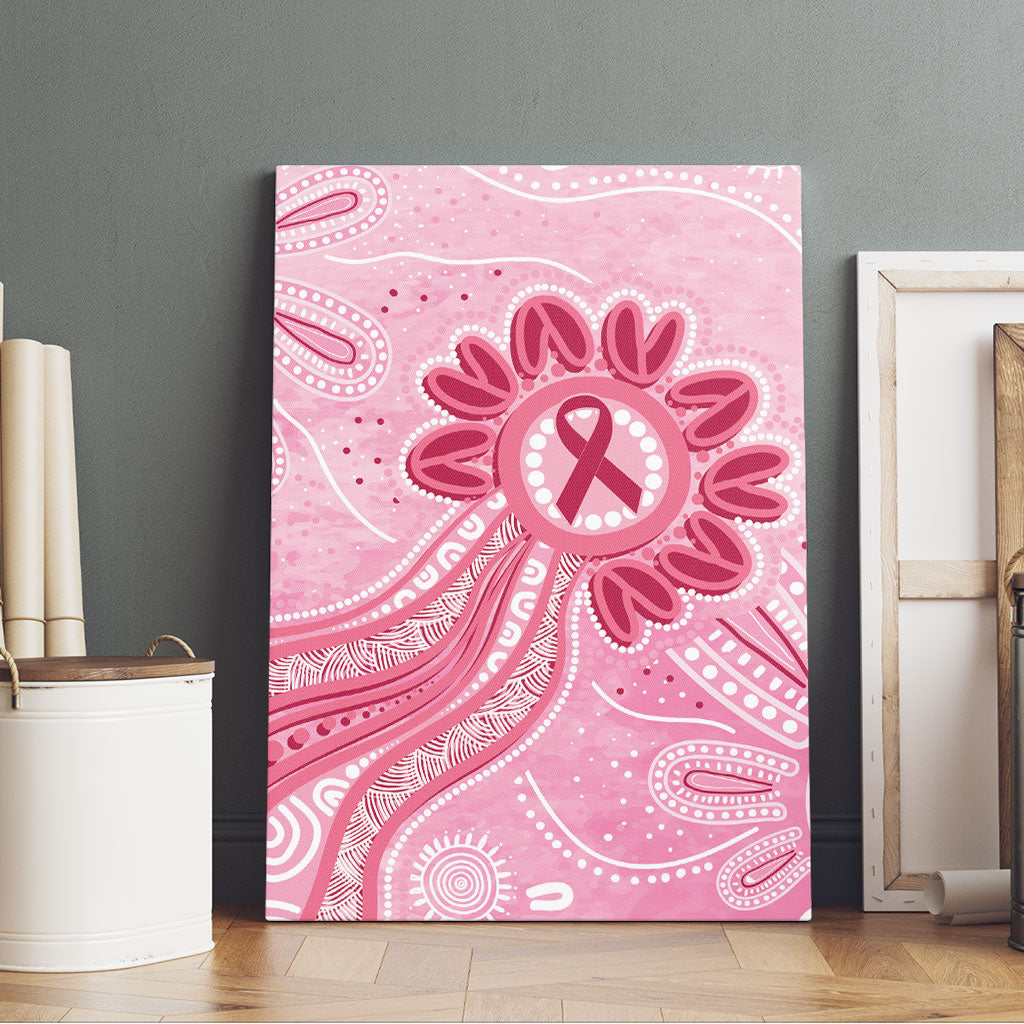 First Nation Aboriginal Dot Arts Canvas Wall Art Think Pink