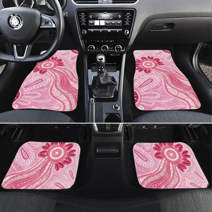 First Nation Aboriginal Dot Arts Car Mats Think Pink