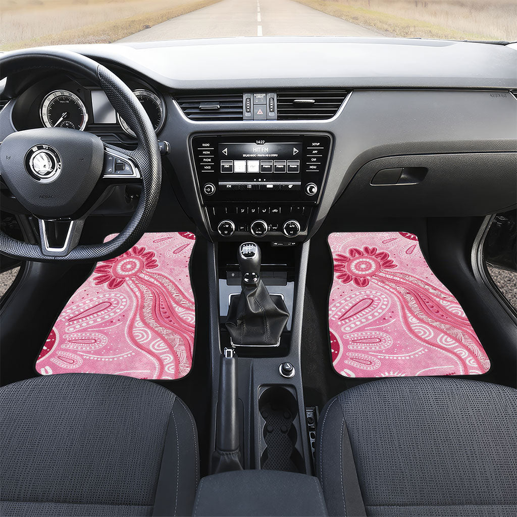 First Nation Aboriginal Dot Arts Car Mats Think Pink