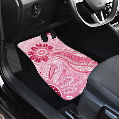 First Nation Aboriginal Dot Arts Car Mats Think Pink