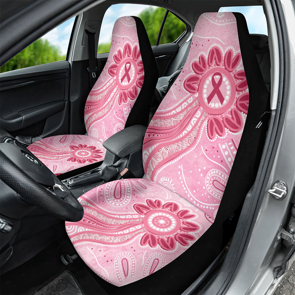 First Nation Aboriginal Dot Arts Car Seat Cover Think Pink