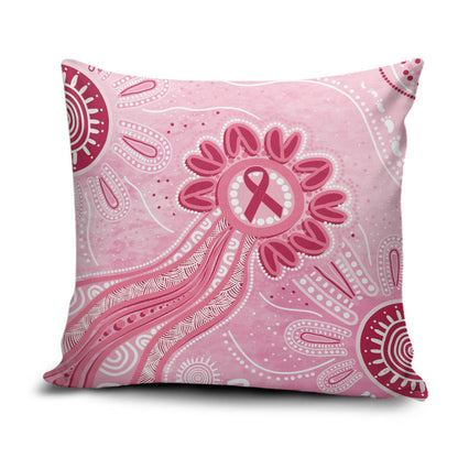 First Nation Aboriginal Dot Arts Pillow Cover Think Pink