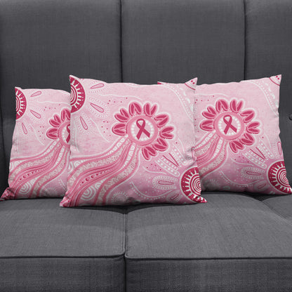 First Nation Aboriginal Dot Arts Pillow Cover Think Pink