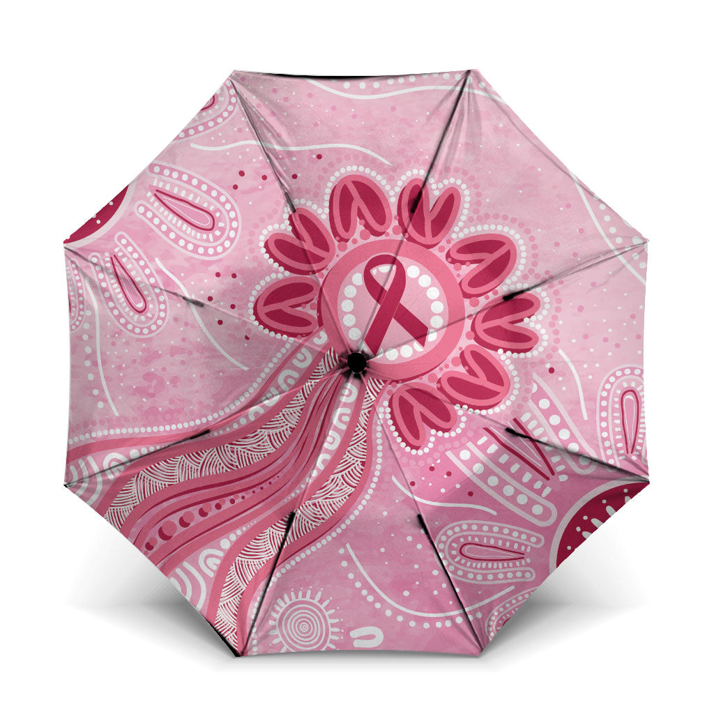 First Nation Aboriginal Dot Arts Umbrella Think Pink