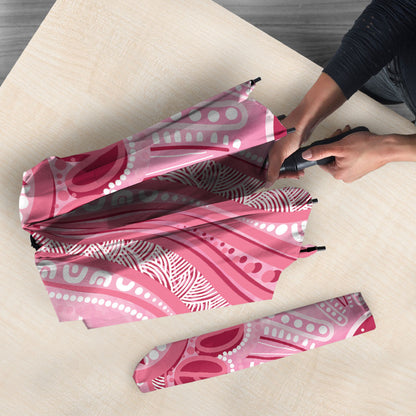 First Nation Aboriginal Dot Arts Umbrella Think Pink