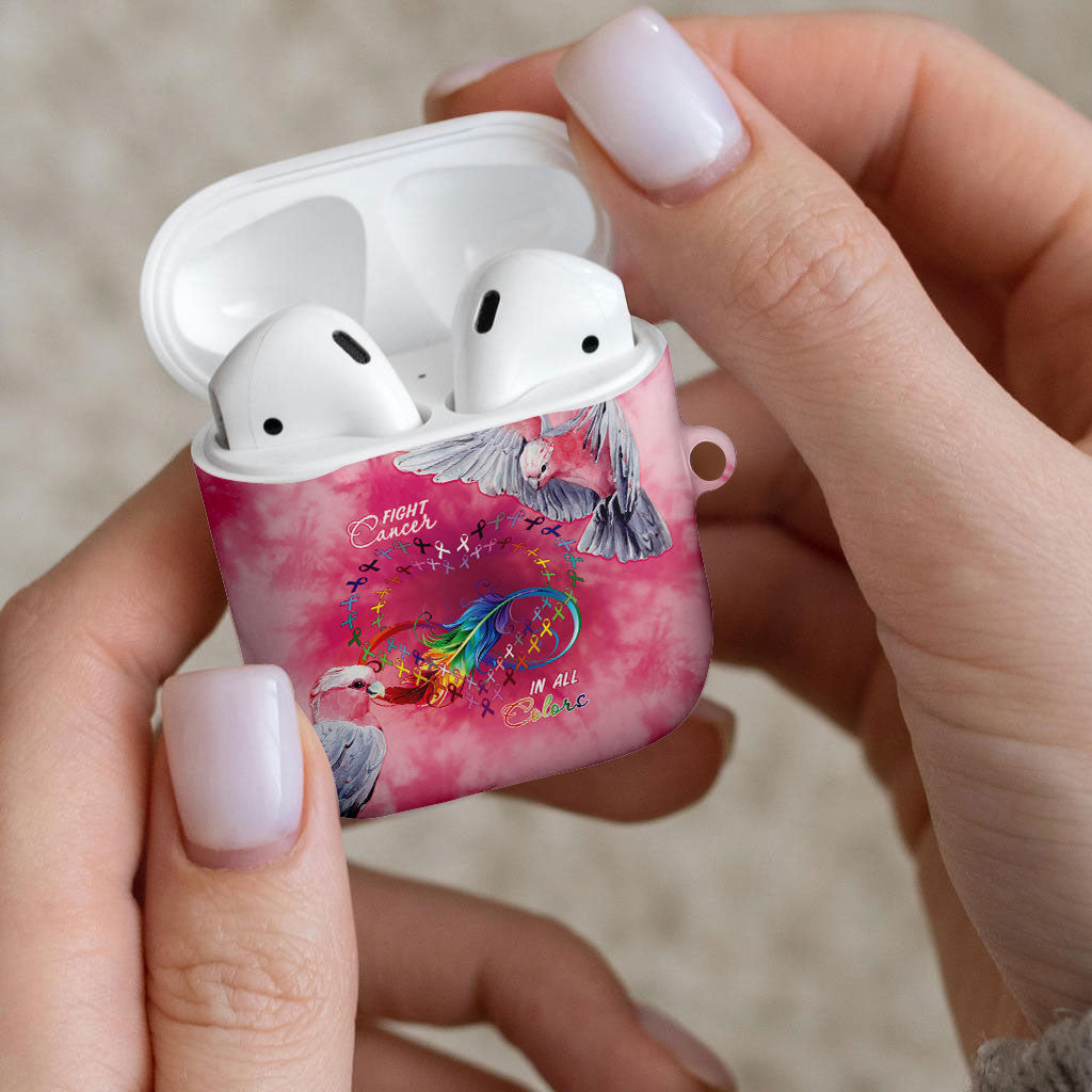Australia Fight Cancer In All Colors AirPods Case Galah Pink Tie Dye