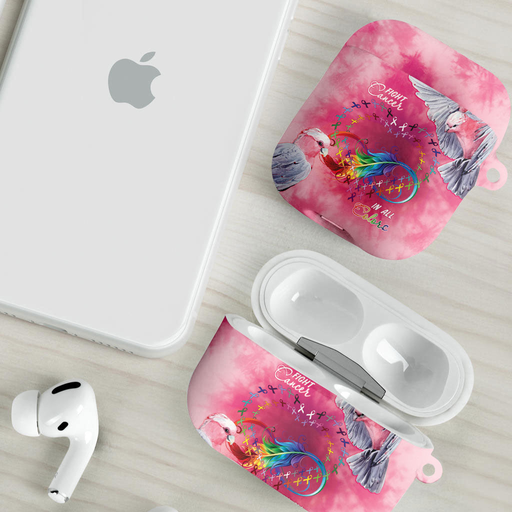 Australia Fight Cancer In All Colors AirPods Case Galah Pink Tie Dye