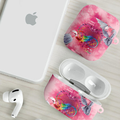 Australia Fight Cancer In All Colors AirPods Case Galah Pink Tie Dye