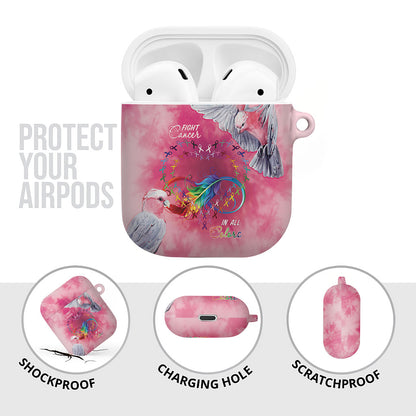 Australia Fight Cancer In All Colors AirPods Case Galah Pink Tie Dye