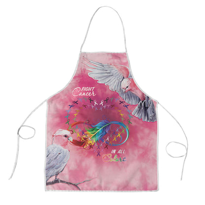 Australia Fight Cancer In All Colors Apron Galah Pink Tie Dye