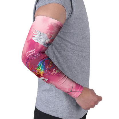 Australia Fight Cancer In All Colors Arm Sleeves Galah Pink Tie Dye