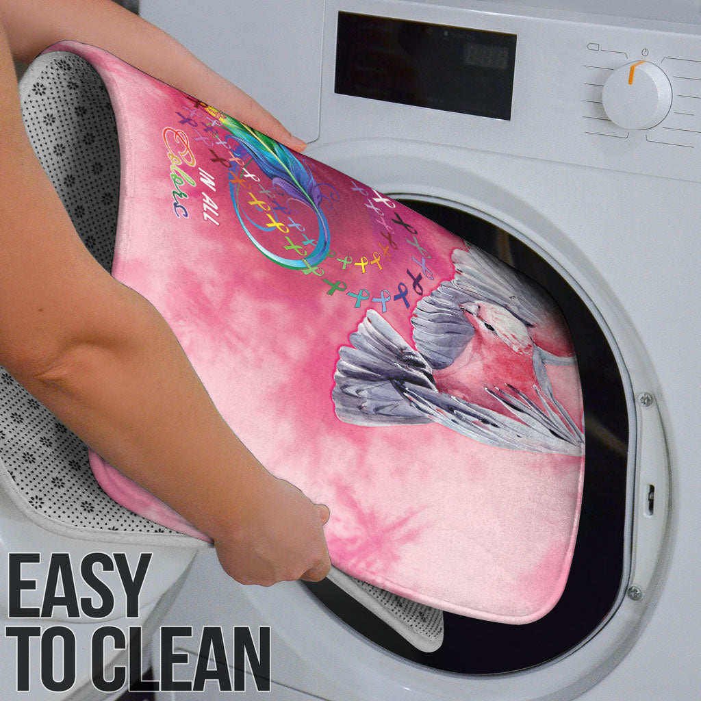 Australia Fight Cancer In All Colors Bathroom Set Galah Pink Tie Dye