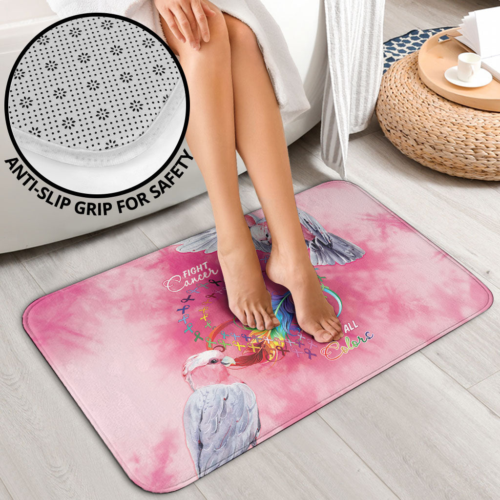 Australia Fight Cancer In All Colors Bathroom Set Galah Pink Tie Dye